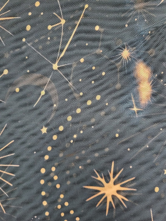Celestial Pine Green Mid- Weight Mesh