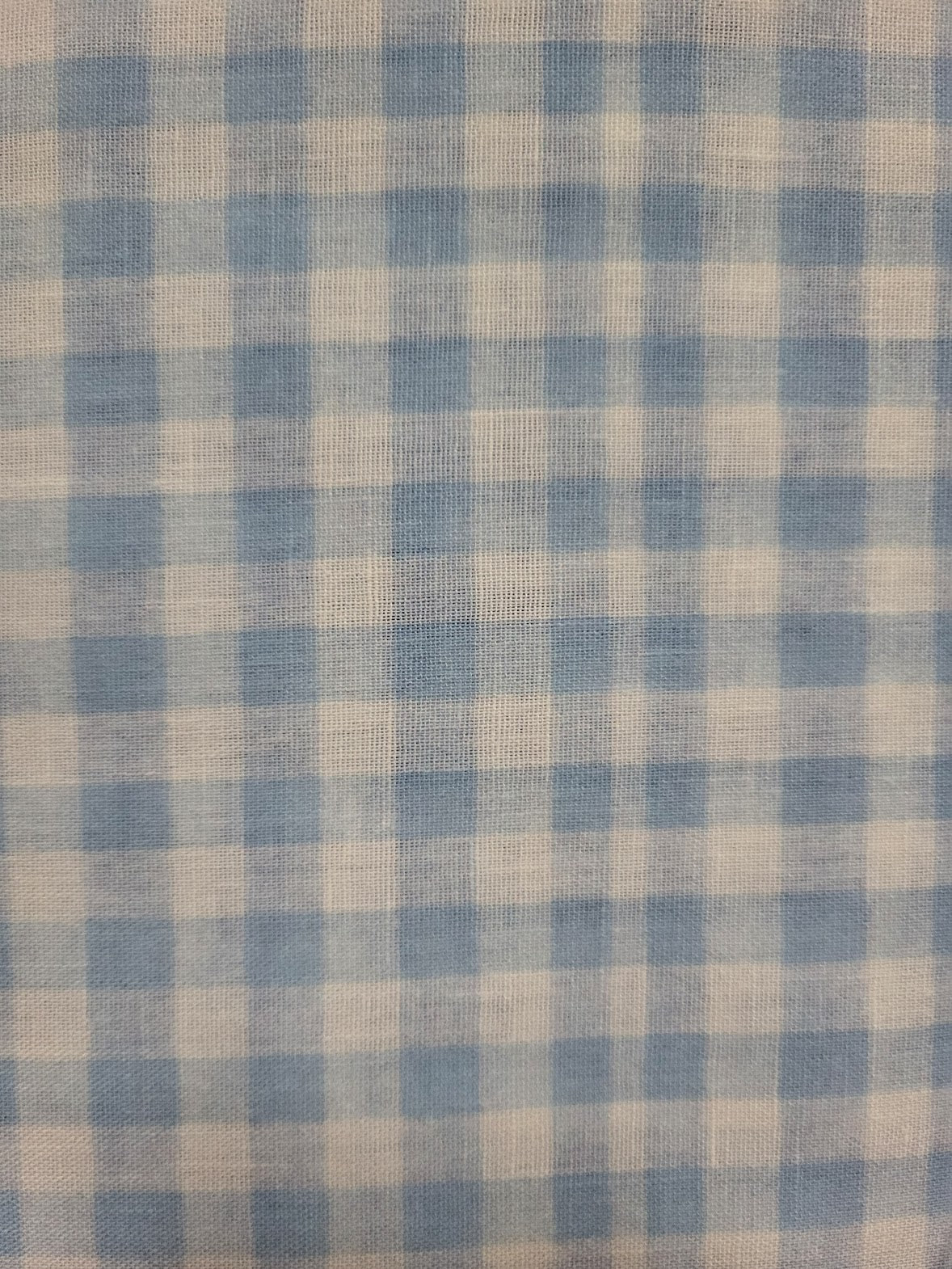 Blue Gingham Woven Poly