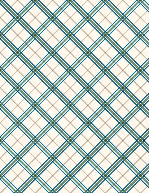Plaid Cream- Reeled In