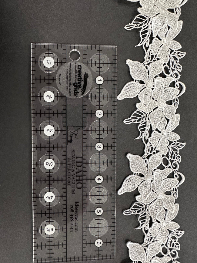 Lace Trim with Large Floral