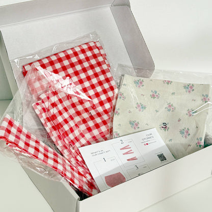 DIY Sewing Kit – Vintage Apron Craft Box (Lv.1)