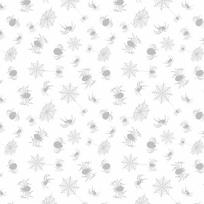 White on White Spider Toss Halloween