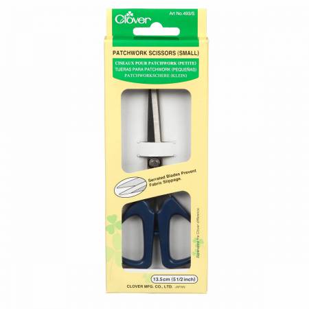 Clover Serrated Patchwork Scissor 5 1/2in