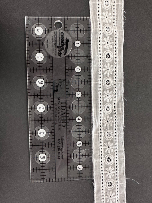 Heirloom Eyelet Cotton Floral Trim
