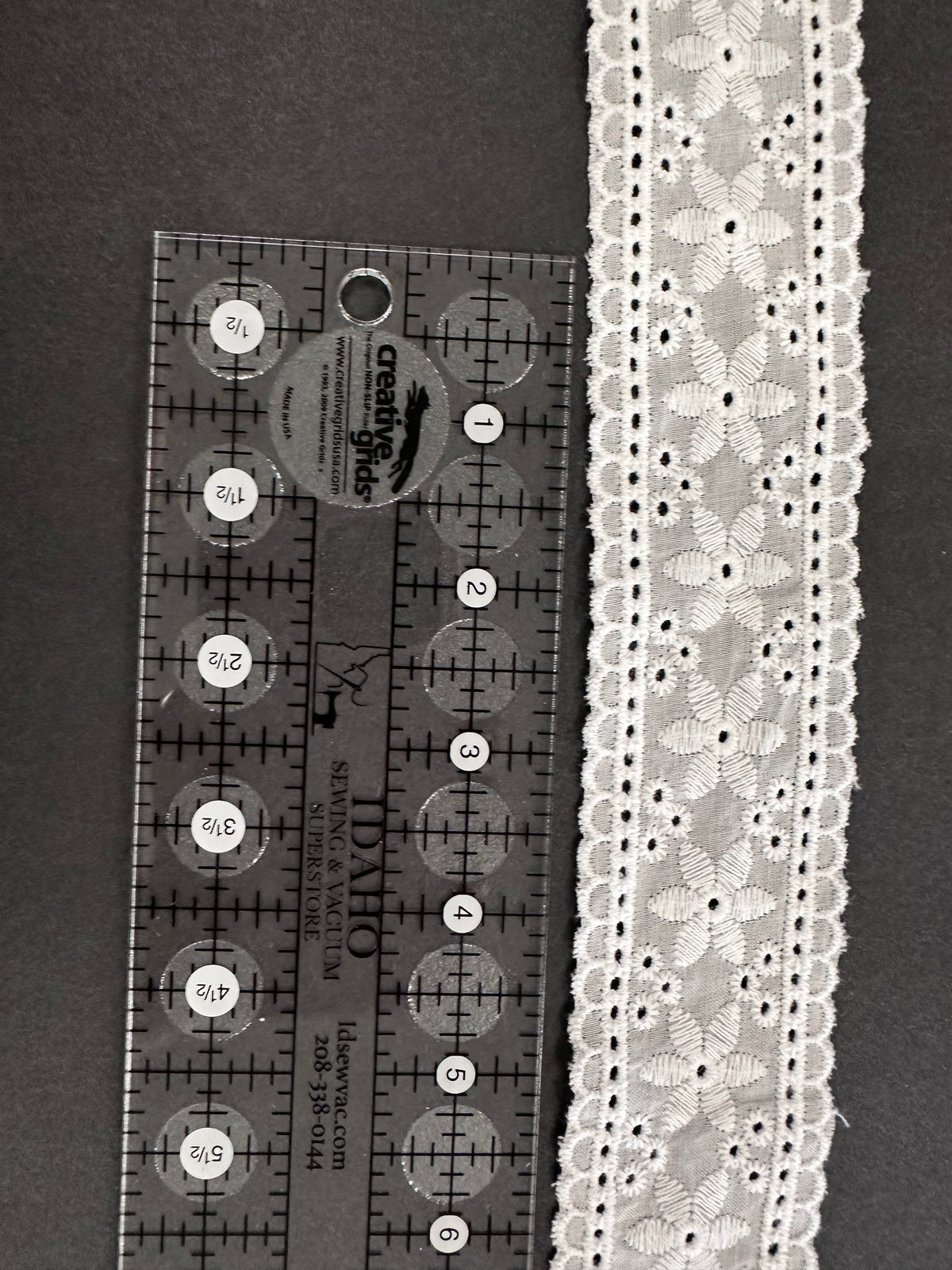 Heirloom Eyelet Cotton Floral Scallop Edge Trim