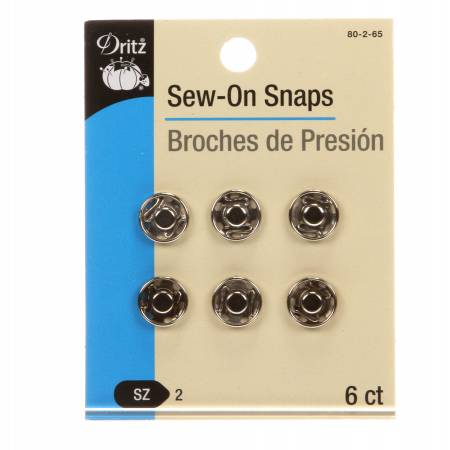 Snap Sew-On Size 2 Nickel