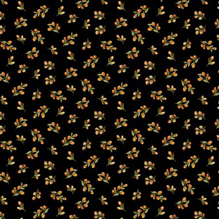 Black Floral Bud Toss- Sunflower Splendor
