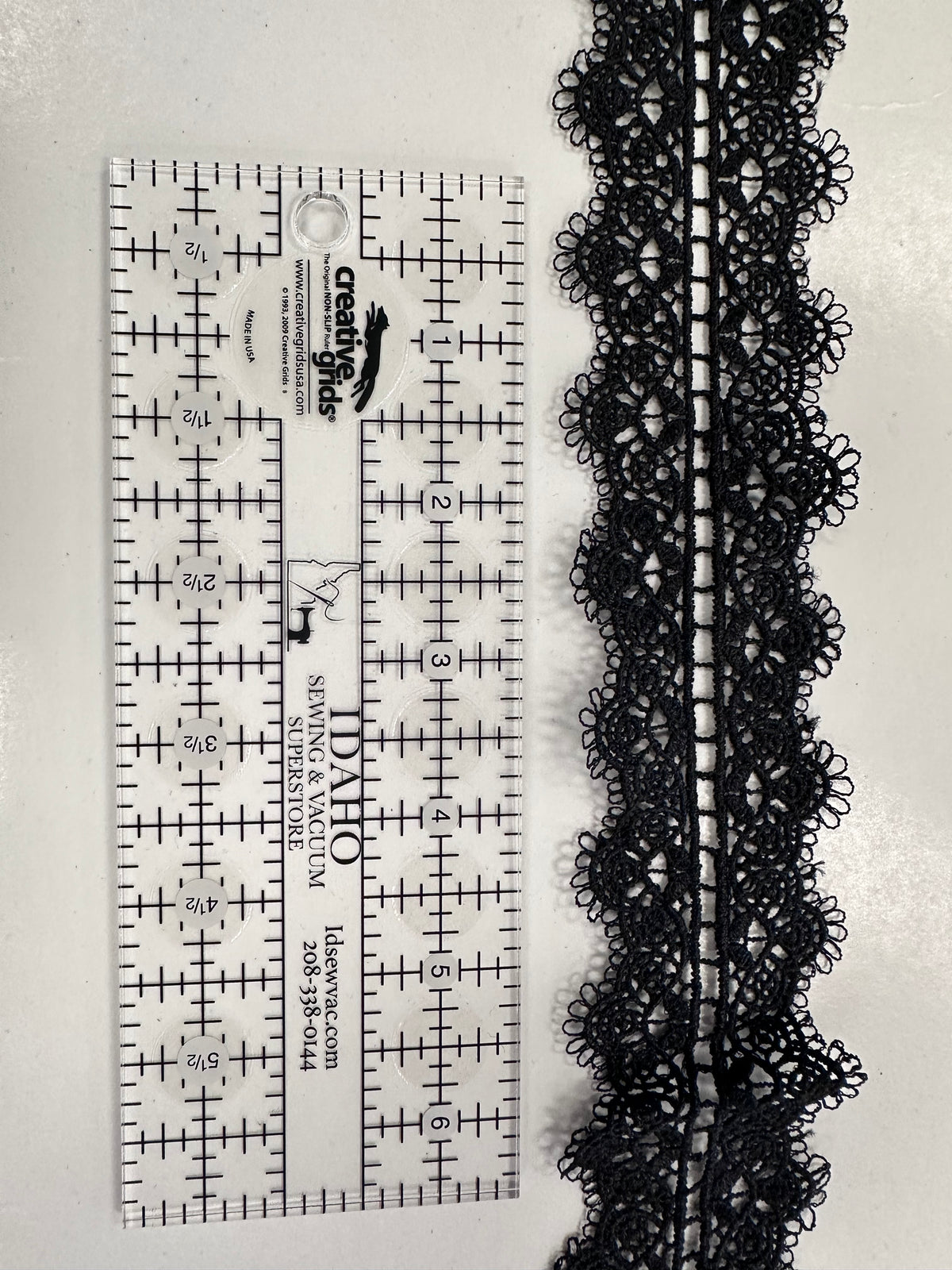 Delicate Lace Trim with Ribbon Channel