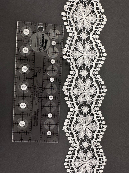 Large Flower Lace Tassel Trim