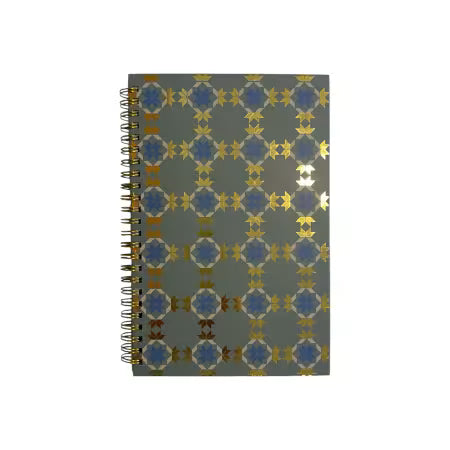 Classic Quilts Spiral Notebook Stars & Cubes