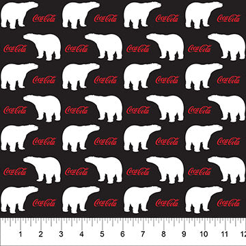 Black Stacked Bear- Coca-Cola Polar Winter