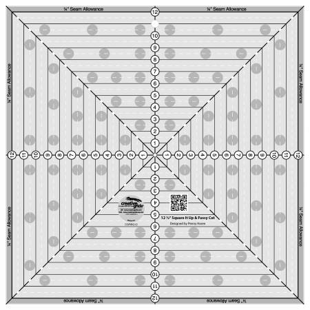 Creative Grids 12-1/2in Square It Up or Fussy Cut Square