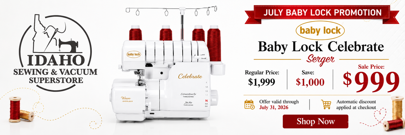 Baby Lock Celebrate serger promotion