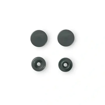 Color Snaps 12.4mm 30ct Dark Grey