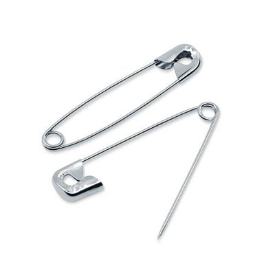 Quilters Nickel Finish Safety Pins Sz3 40ct