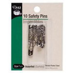 Curved Safety Pins sz1 50ct