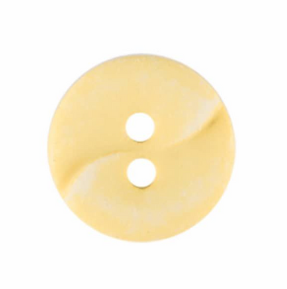 Dill Button with Wave 13mm Yellow