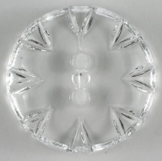 Dill Fashion Button 14mm Transparent