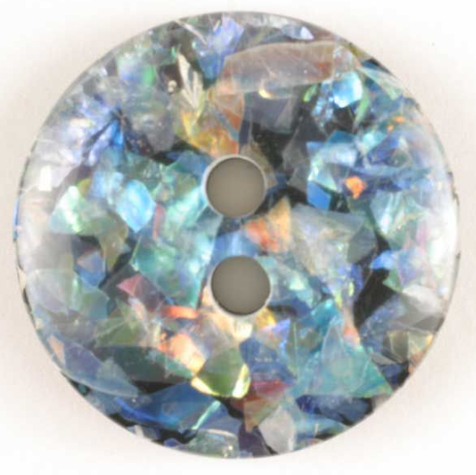 Dill Glitter Button 11mm Black