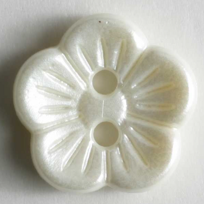 Dill Pearl Imitation Button 11mm White