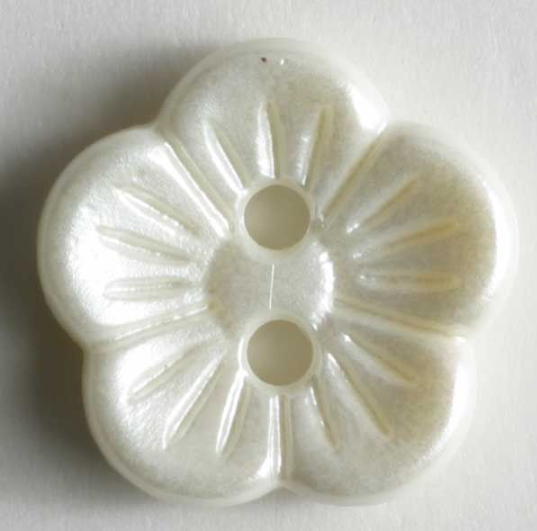 Dill Pearl Imitation Button 14mm White