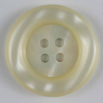 Dill Polyester Button 10mm White