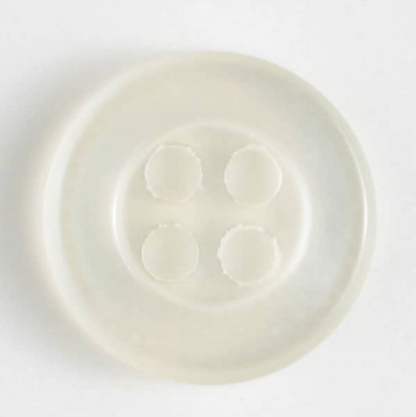 Dill Polyester Button 11m White