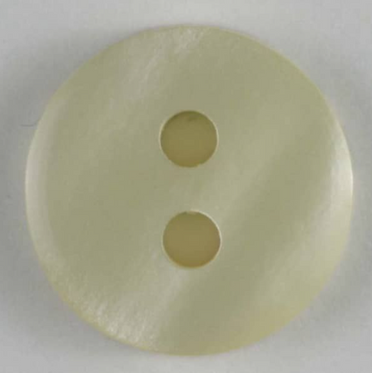 Dill Polyester Button 11mm White