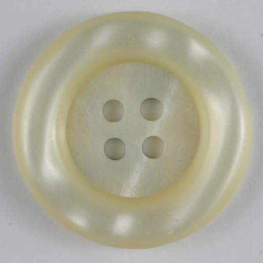 Dill Polyester Button 13mm White