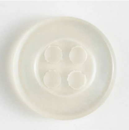Dill Polyester Button 14mm White