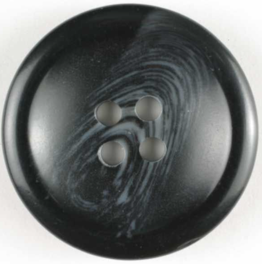 Dill Polyester Button 15mm Black