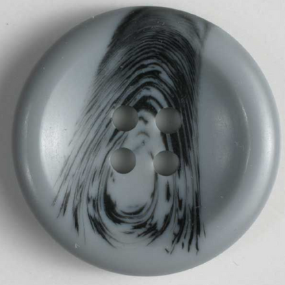 Dill Polyester Button 15mm Grey