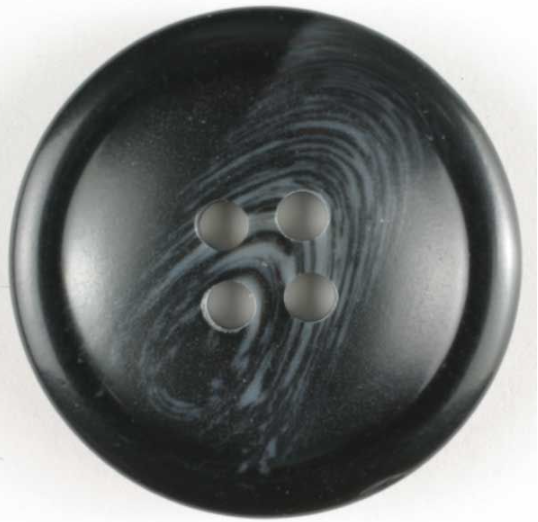 Dill Polyester Button 18mm Black