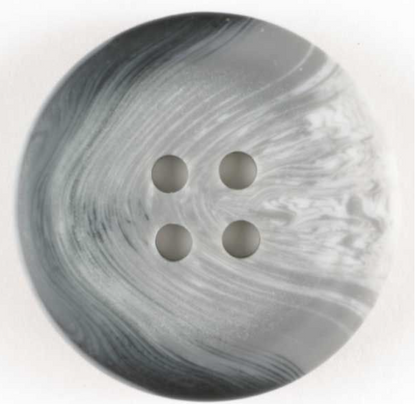 Dill Suit Button 15mm Grey