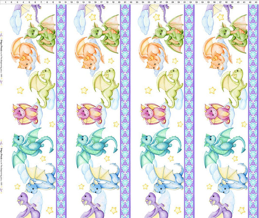 Dragon Friends Border Print- Multi