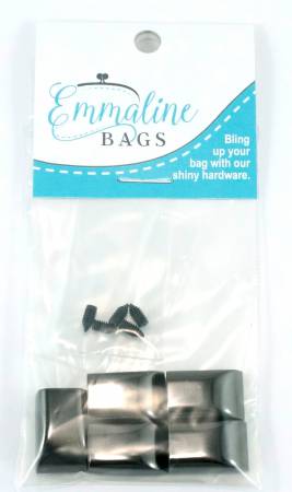 Zipper/Cord Ends Gunmetal 5 Pack