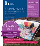 EQ Printables Premium Cotton Lawn/6 Sheets