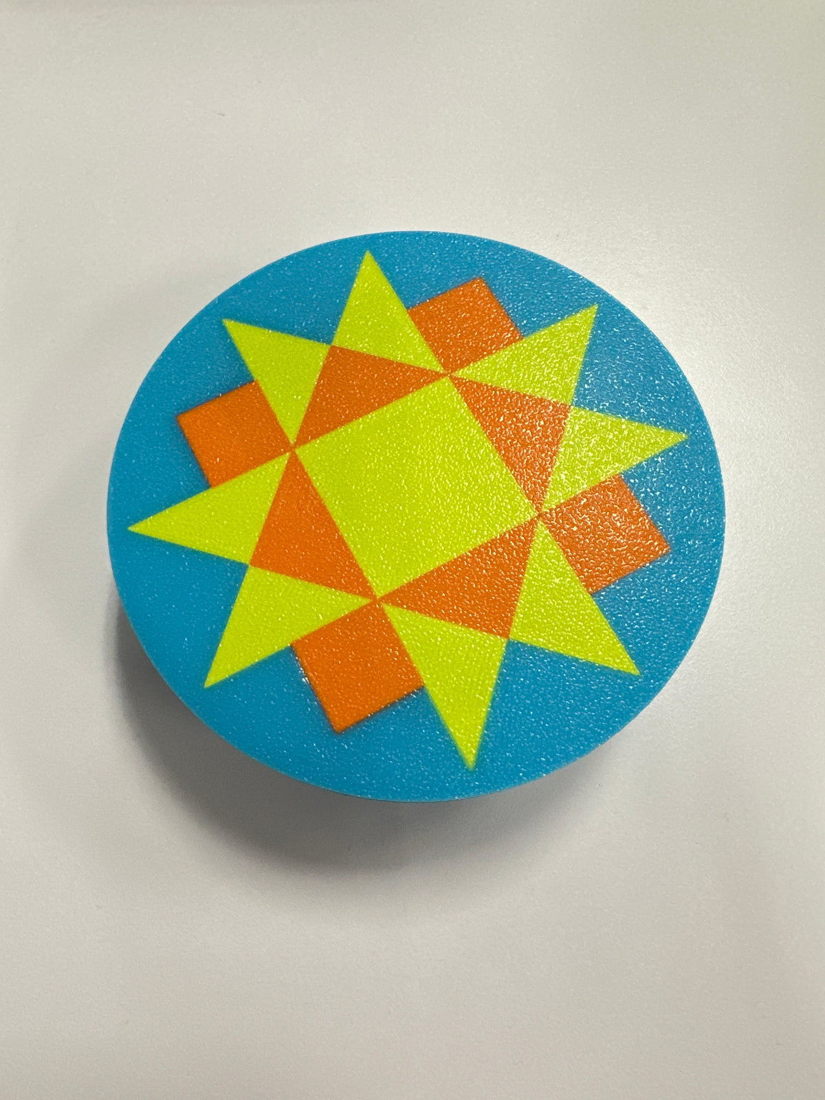 Quilt Block Magnetic Pincushion Blue