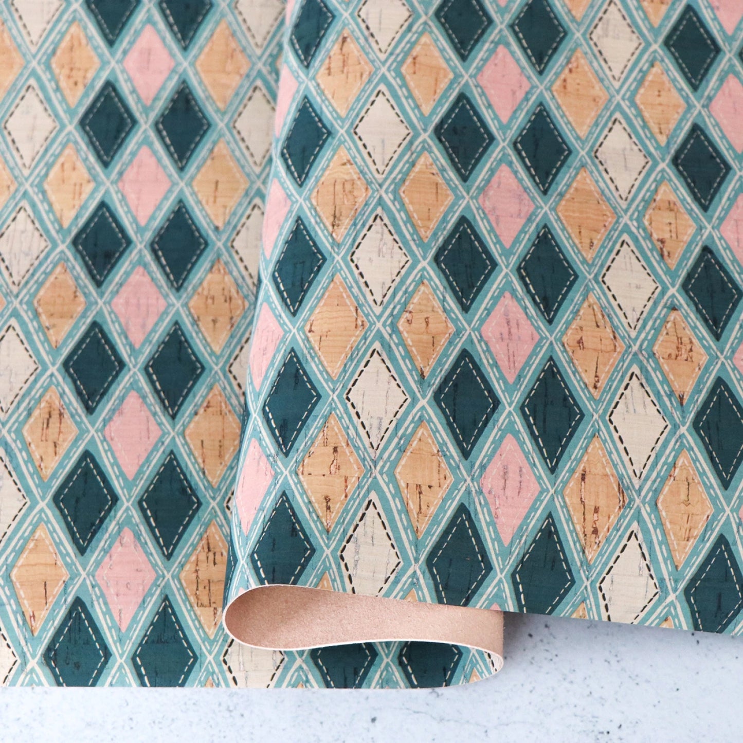 Diamond in the Rough Cork 1/2 yard cut