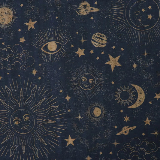 Zodiac Galaxy Cork 1/2 yard cut