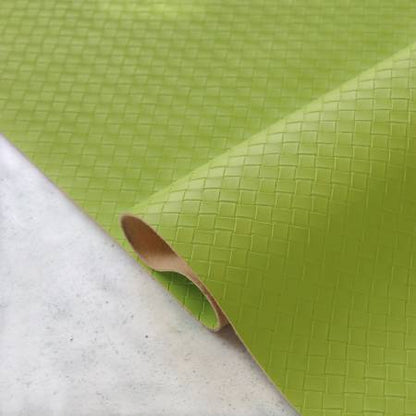 White Grape Basket Weave Faux Leather 1/2 Yard
