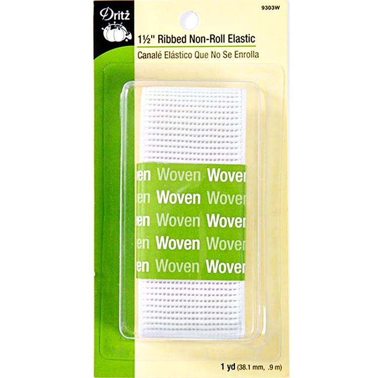 Rib Non Roll Elastic 1Ã?½\"x1yd WH 9303W Dritz#4