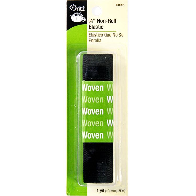 Non Roll Elastic 3/4\"x1yd Black 9306B Dritz#4