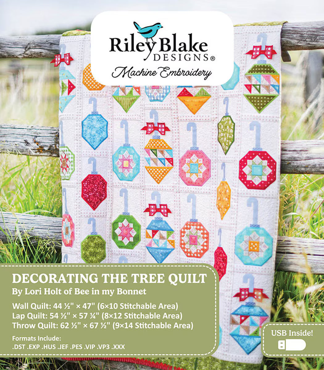 Decorating the Tree- Machine Embroidery