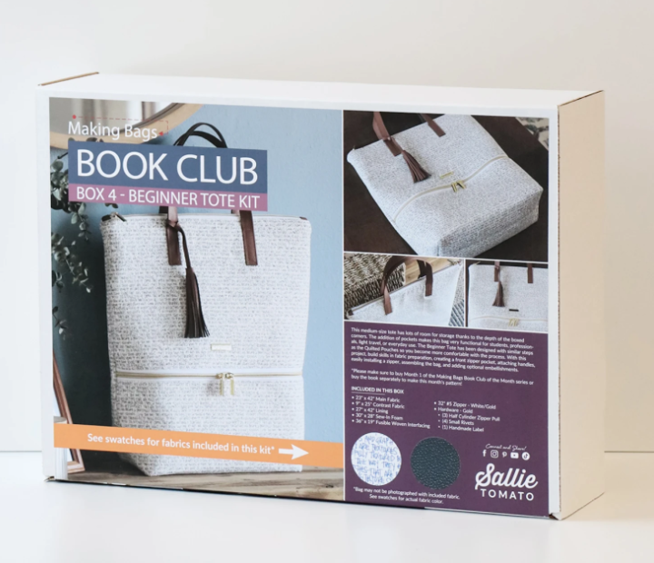 Making Bags Book Club Month 4: Beginner Tote