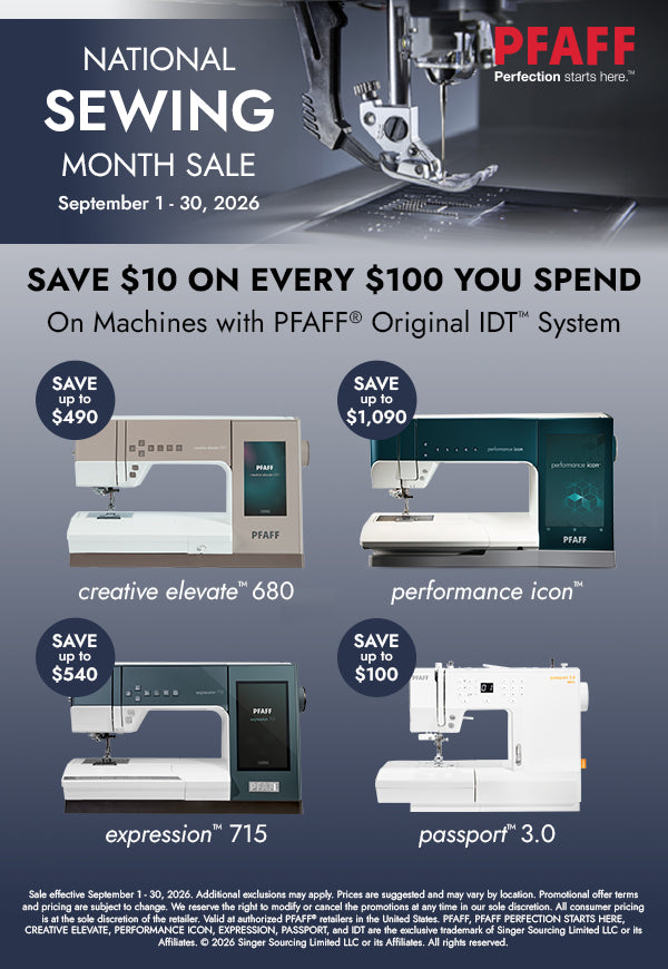 Save big on Pfaff machines
