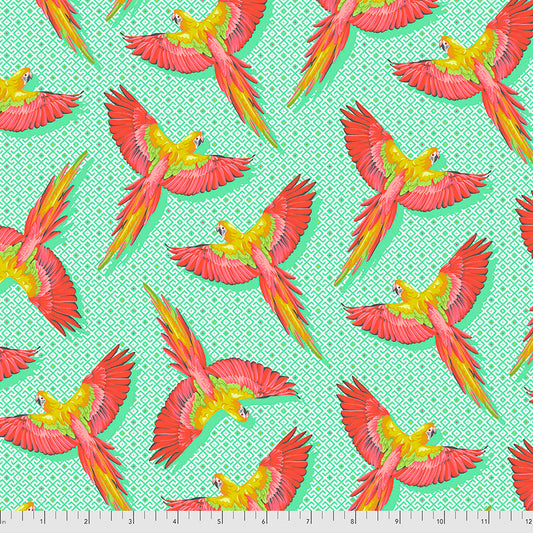 Tula Pink Daydreamer- Macaw Ya Later - Mango