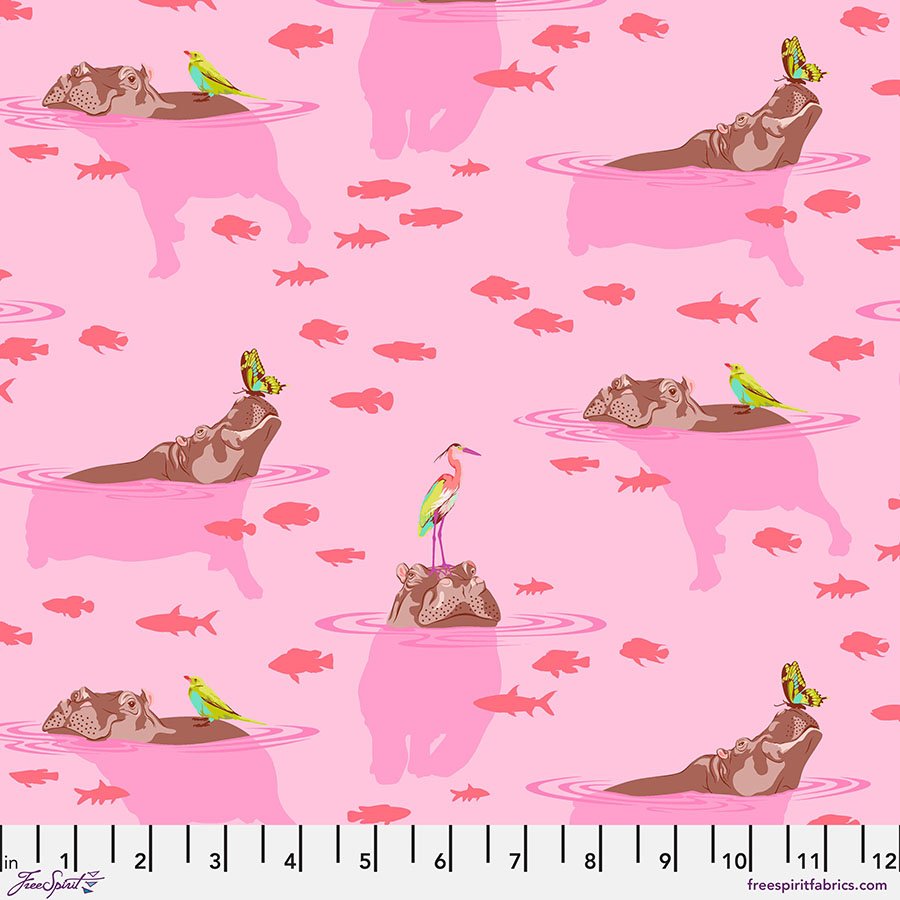Tula Pink My Hippos Don't Lie Everglow-Nova