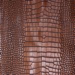 Faux Large Scale Crocodile- Chestnut 18 in x 54 in
