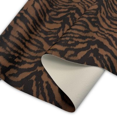 Zebra Print Faux Leather - BRN/B 18 in x 54 in